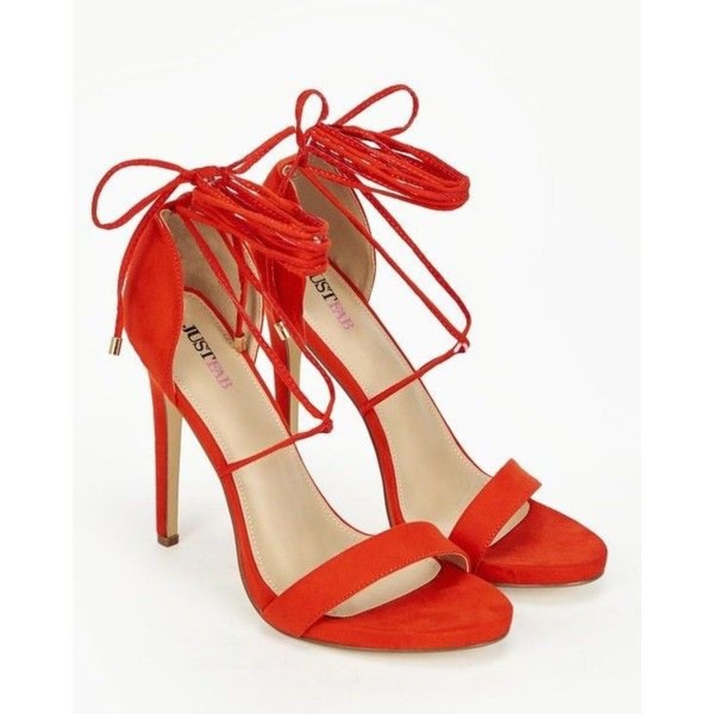 Red Strappy Heels